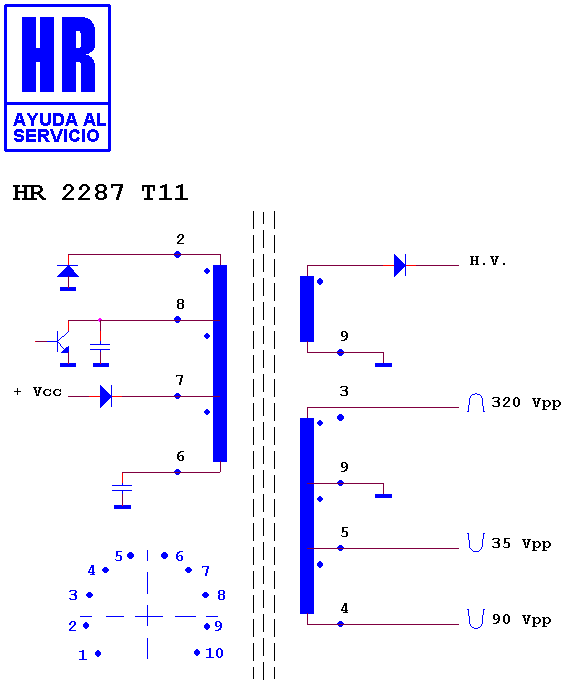 Schematic diagram for HR 2287 T11